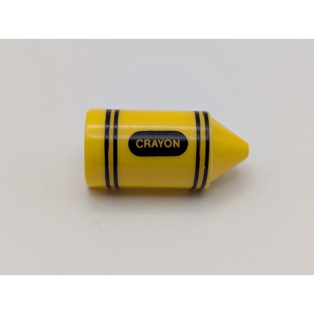 Vintage 1989 Avon Crayon Color Collection Set Of 2 Pins Brooches Red Yellow